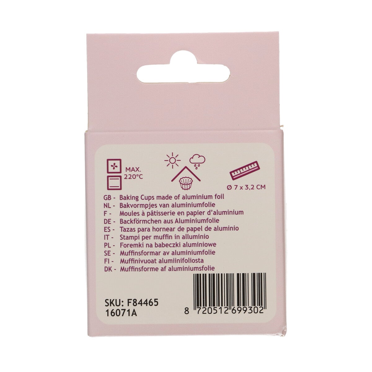 FunCakes Caissettes à Cupcake Feuille - Rouge Métallique pk/48