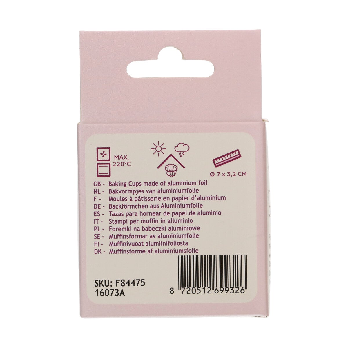 FunCakes Caissettes à Cupcake Feuille - Bleu Métallique pk/48