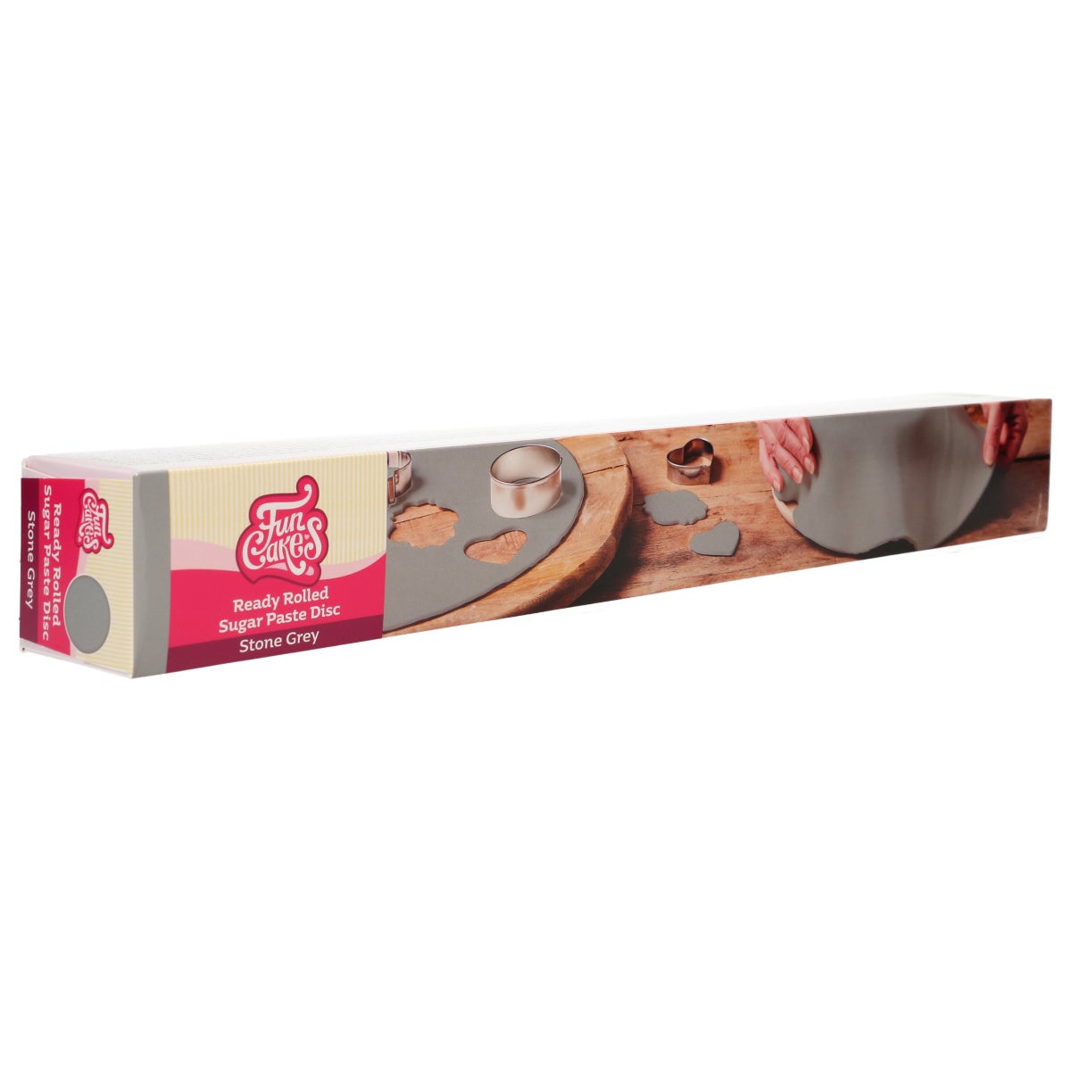 FunCakes Ready Rolled Disc Pâte à Sucre Stone Grey