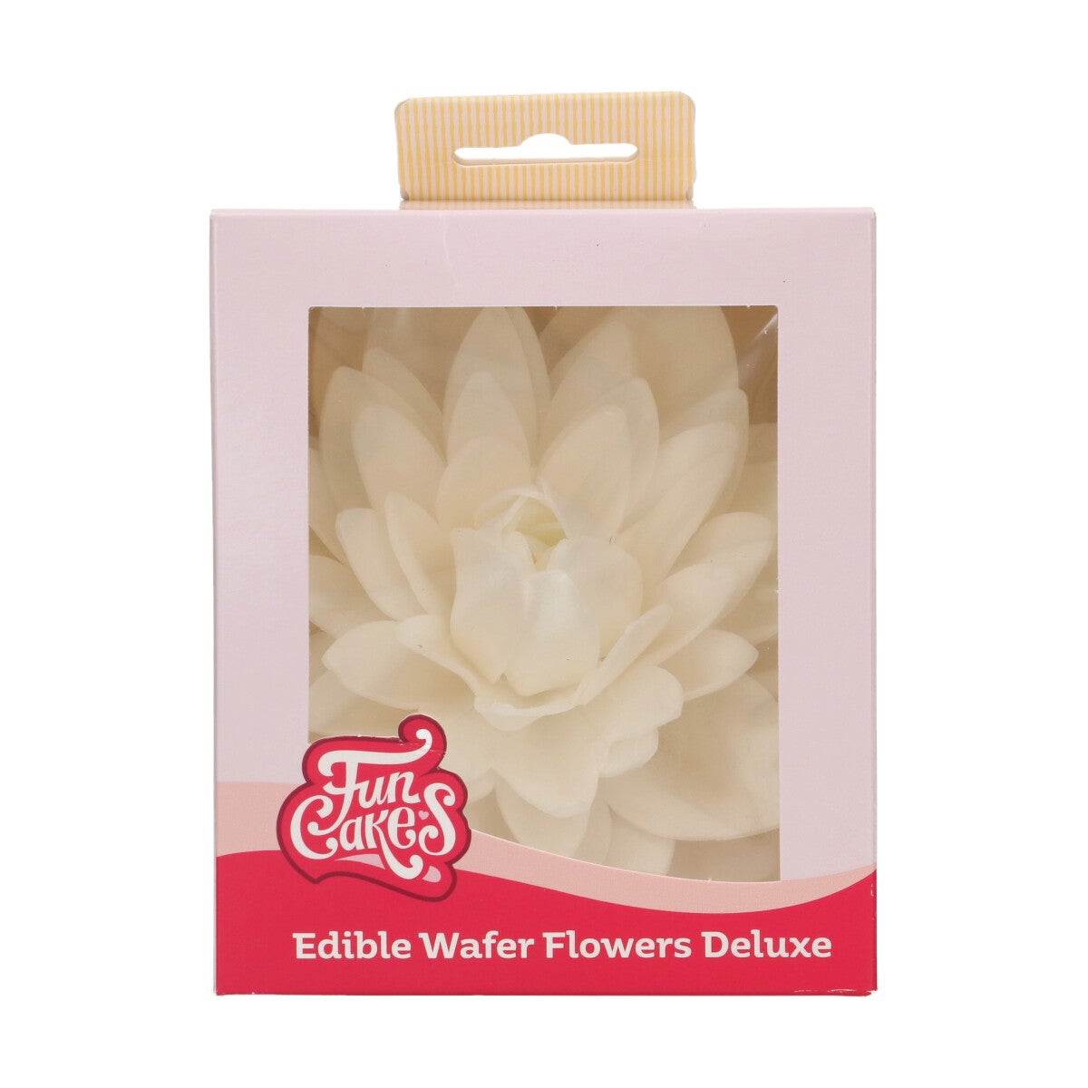FunCakes Fleurs en Papier Comestibles Deluxe Dahlia Blanche Grande pk/1