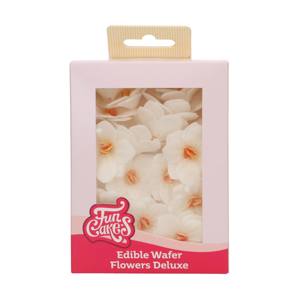 FunCakes Fleurs en Papier Comestibles Deluxe Hortensia Blanche Petite pk/18