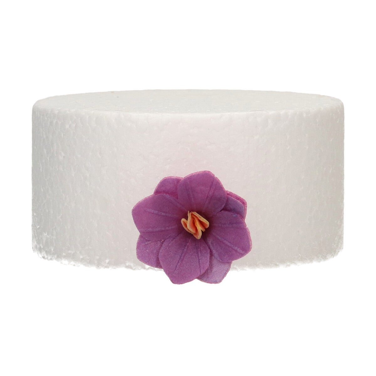 FunCakes Fleurs en Papier Comestibles Deluxe Hortensia Violet/Jaune Petite pk/18