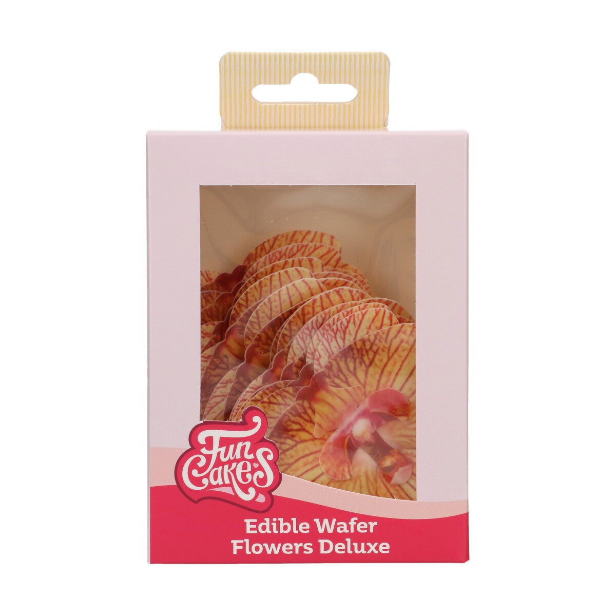 FunCakes Fleurs en Papier Comestibles Deluxe Orchidée Brun Doré Moyenne pk/10