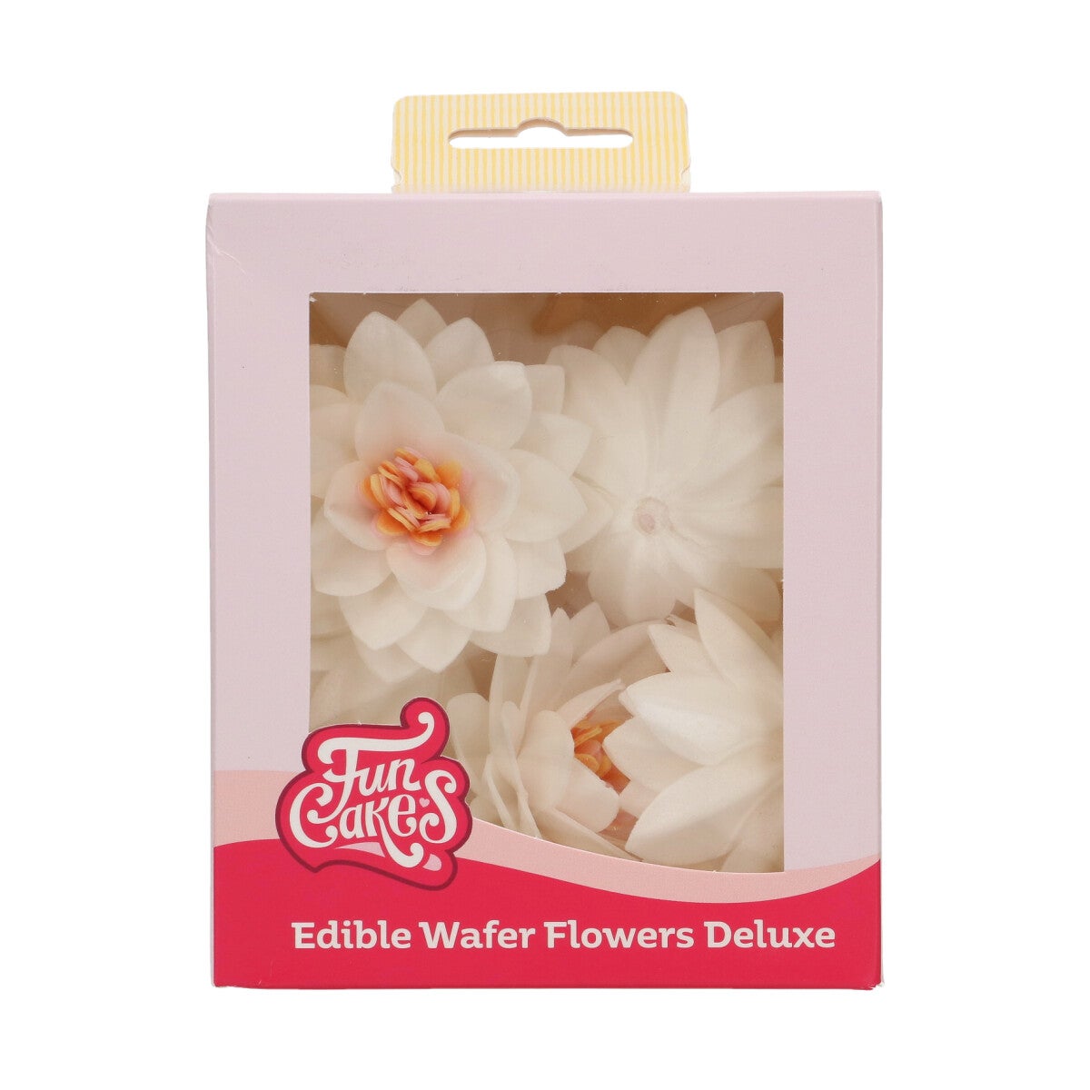 FunCakes Fleurs en Papier Comestibles Deluxe Lotus Blanche Moyenne pk/10