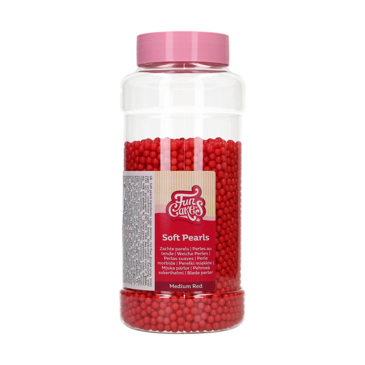 FunCakes Soft Pearls 5mm Red 500g