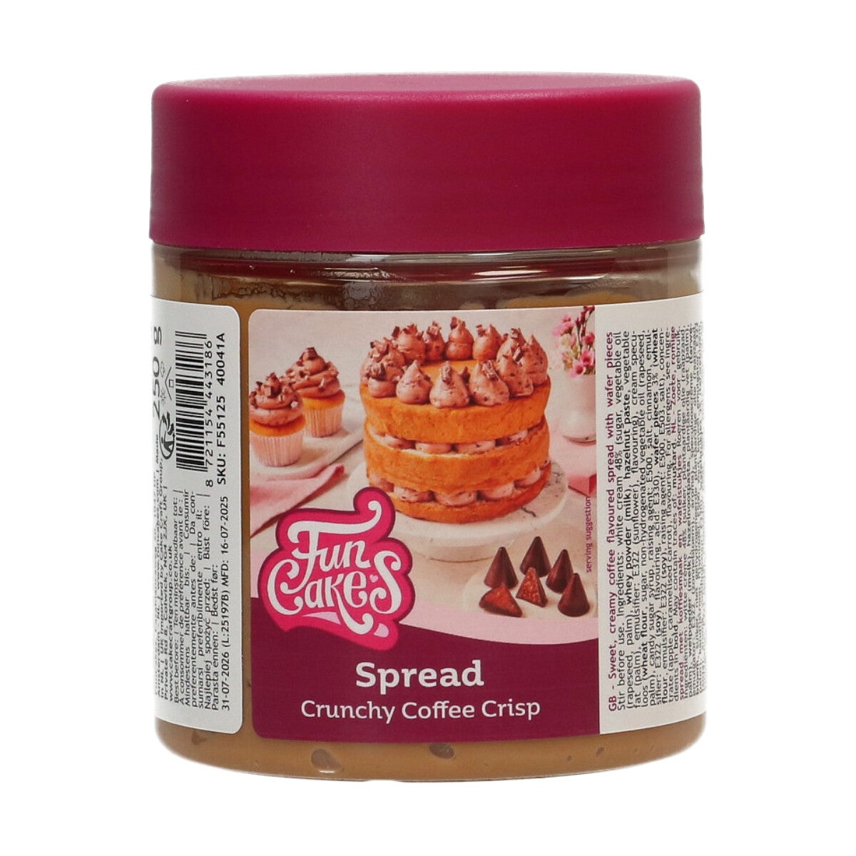 FunCakes Spread Crunchy Coffee Crisp 250 g