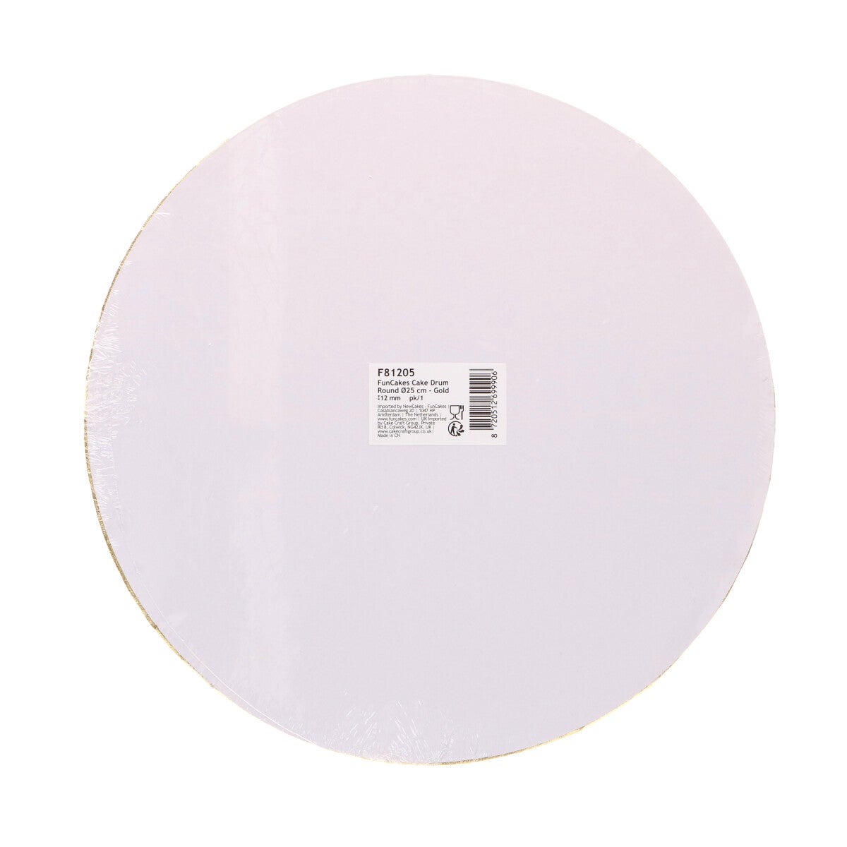 FunCakes Cake Drum Rond Ø25cm - Gold