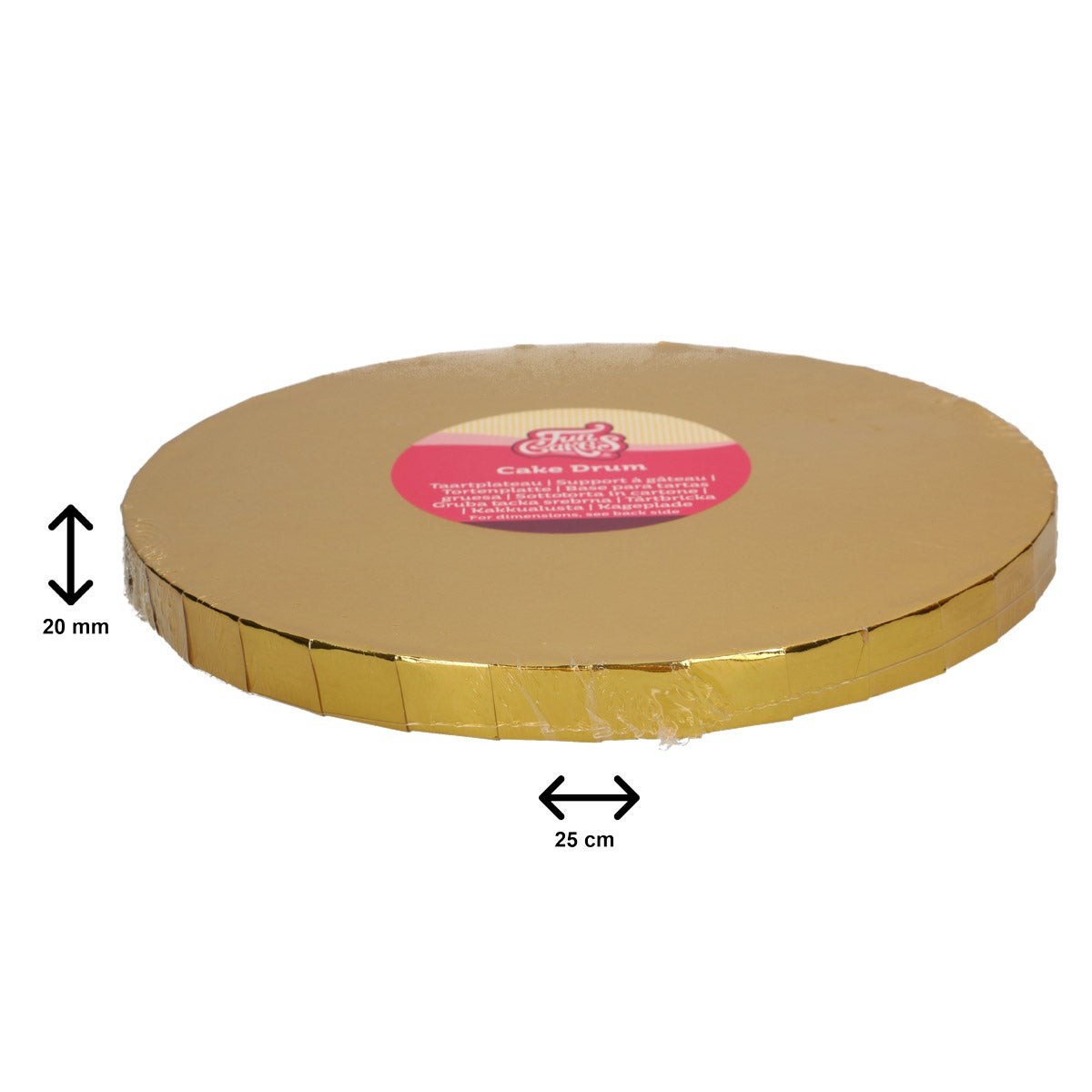 FunCakes Cake Drum Rond Ø25cm - Gold