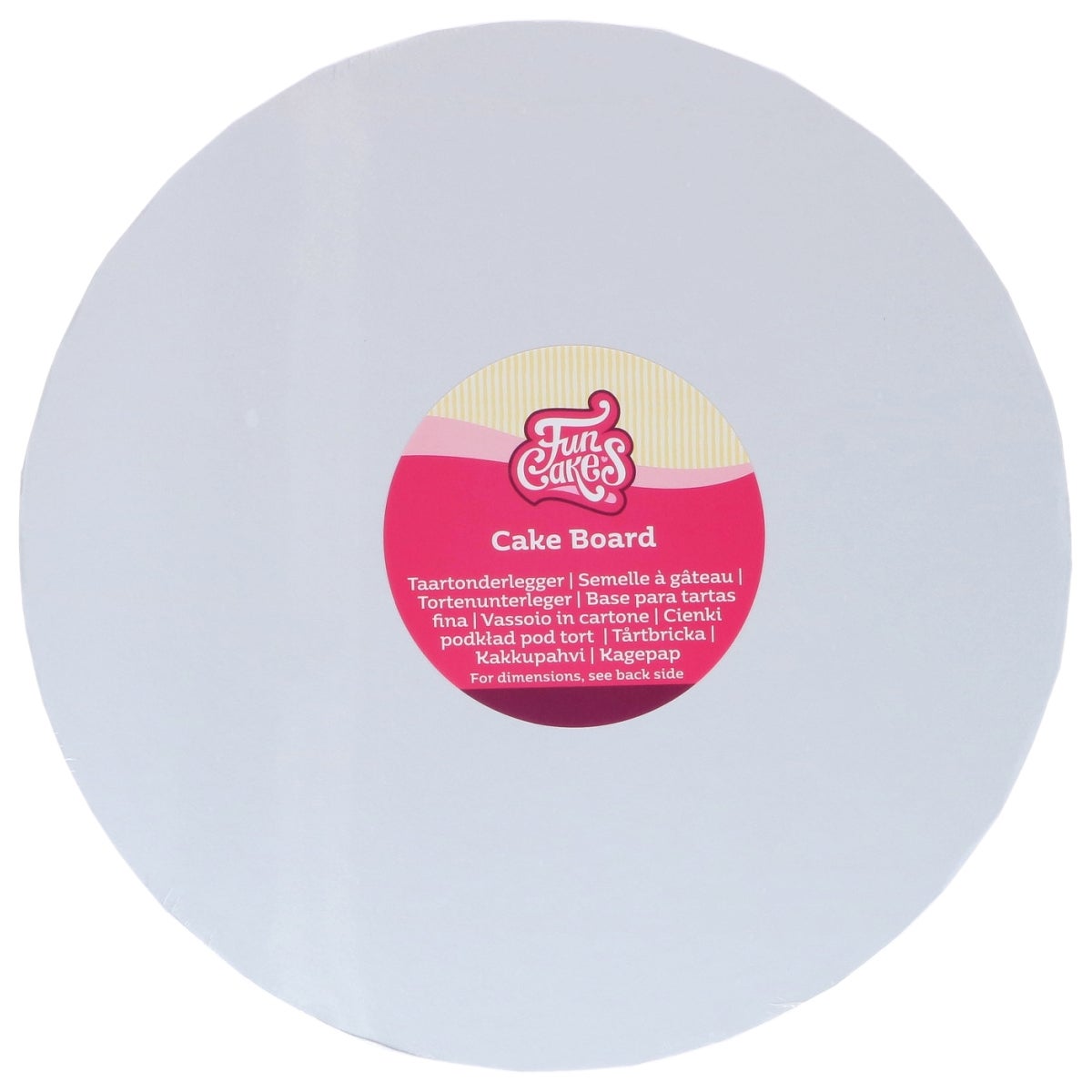FunCakes Cake Board Rond Blanc Ø 35 cm