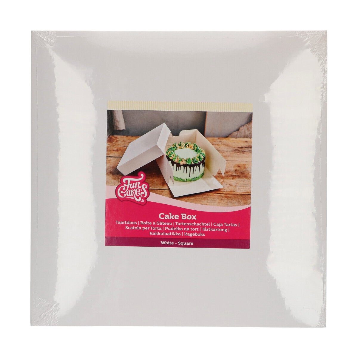 FunCakes Boîte à Gâteaux Blanc 35x35x20 cm pk/1