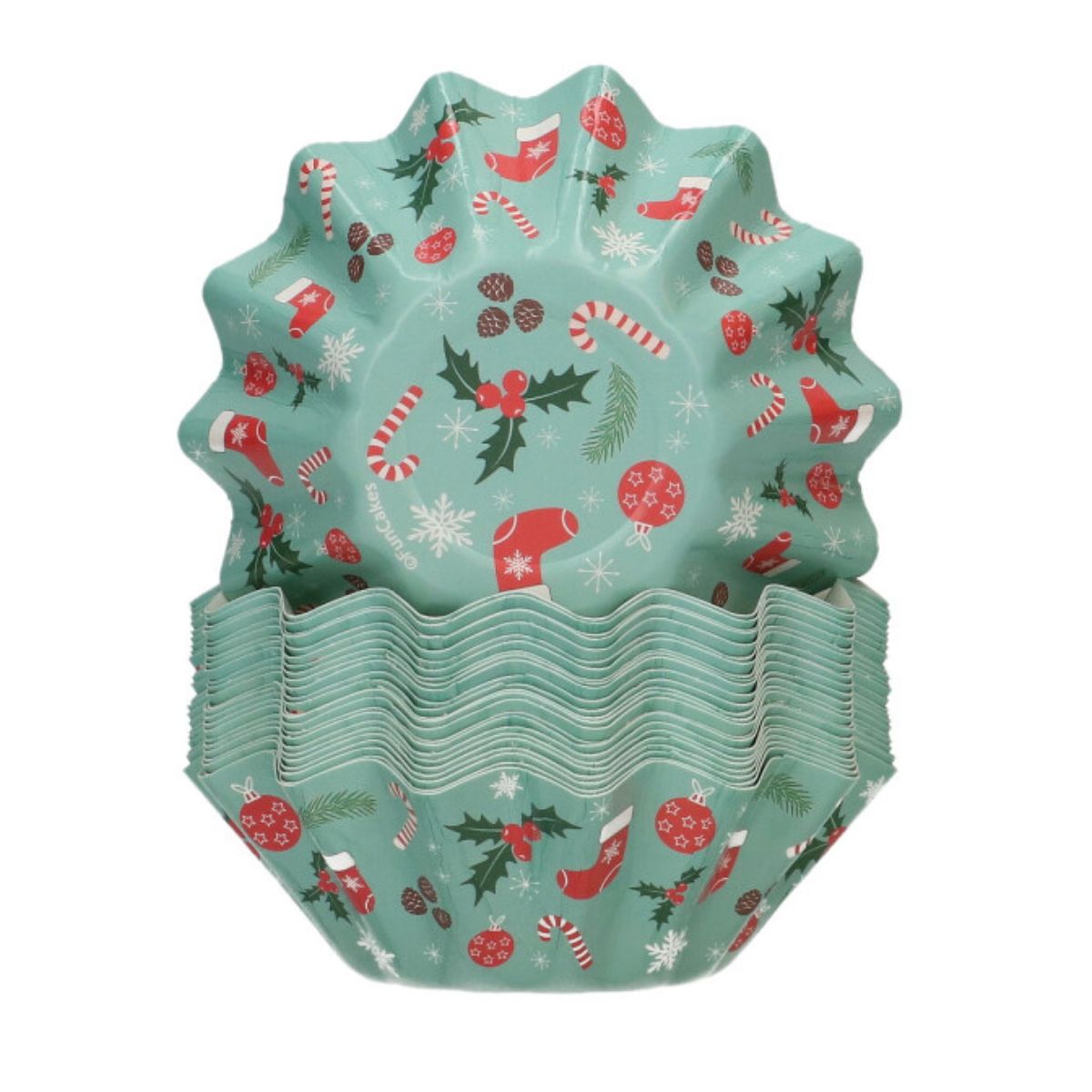 FunCakes Caissettes à Cupcake Bloom Noël pk/48