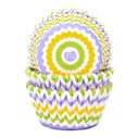 House of Marie Baking Cups Chevron Printemps pk/48