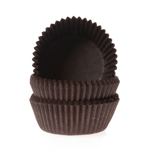 House of Marie Baking Cups Chocolate Brown pk/100