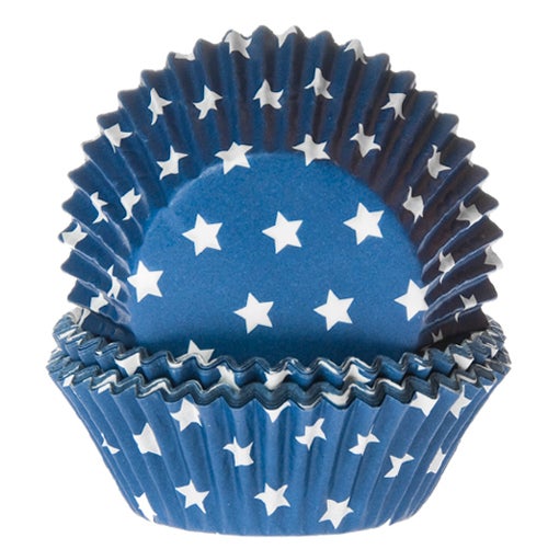 House of Marie Baking Cups bleu étoile pcs/50