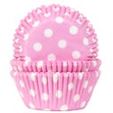 House of Marie Baking Cups rose bébé pointillé pcs/48