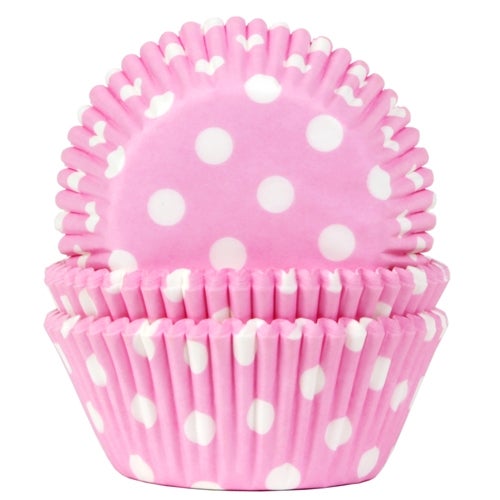 House of Marie Baking Cups rose bébé pointillé pcs/48