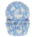 House of Marie Baking Cups Baby Blue pk/48