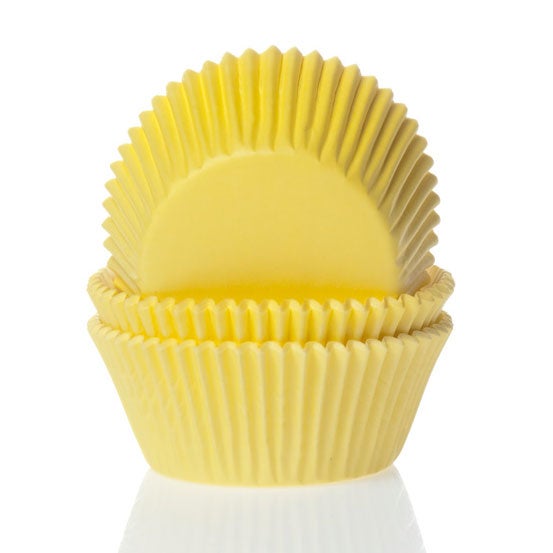 House of Marie Mini Caissettes à Cupcakes Jaunes - pcs/60