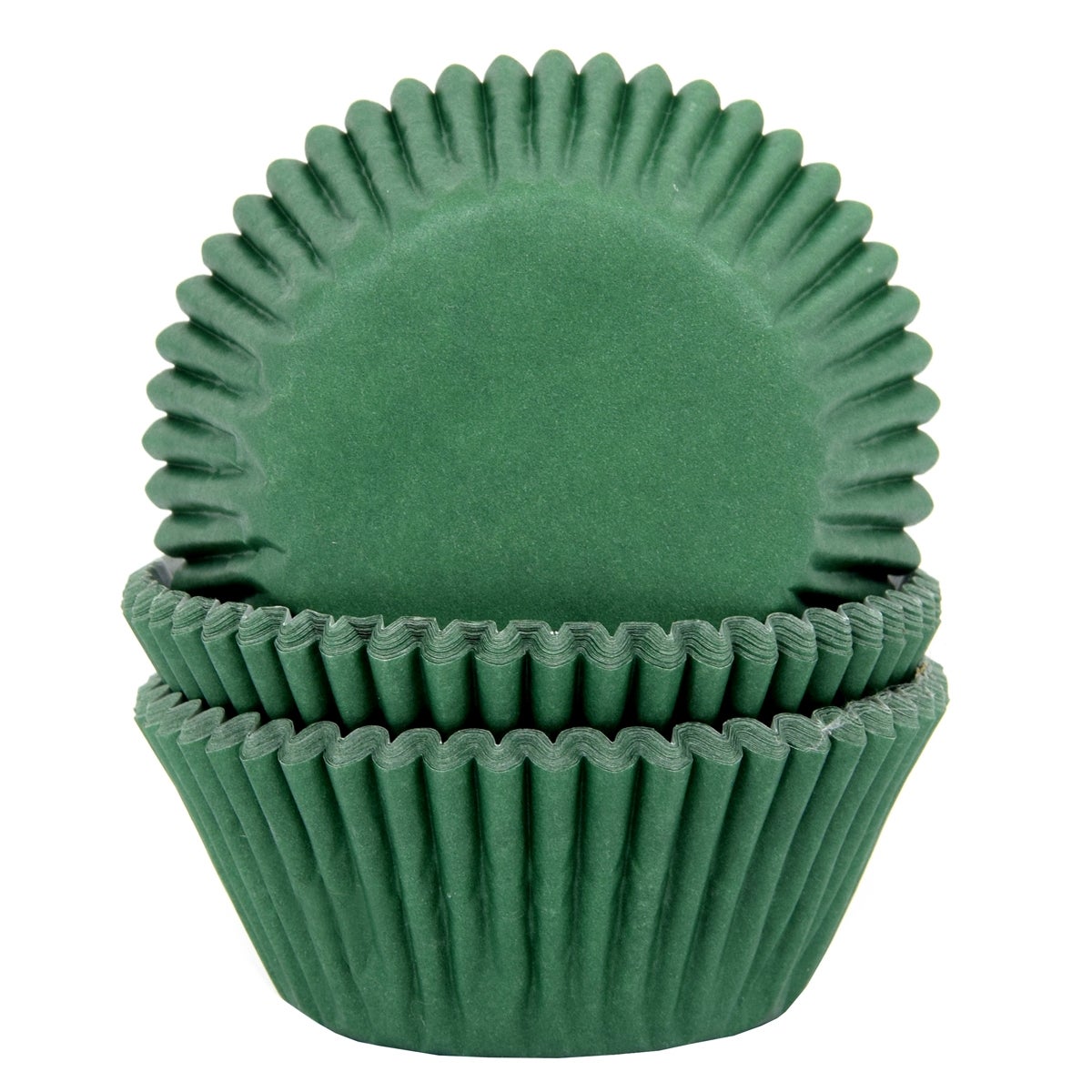 House of Marie Caissettes à Cupcakes - Vert foncé pcs/50