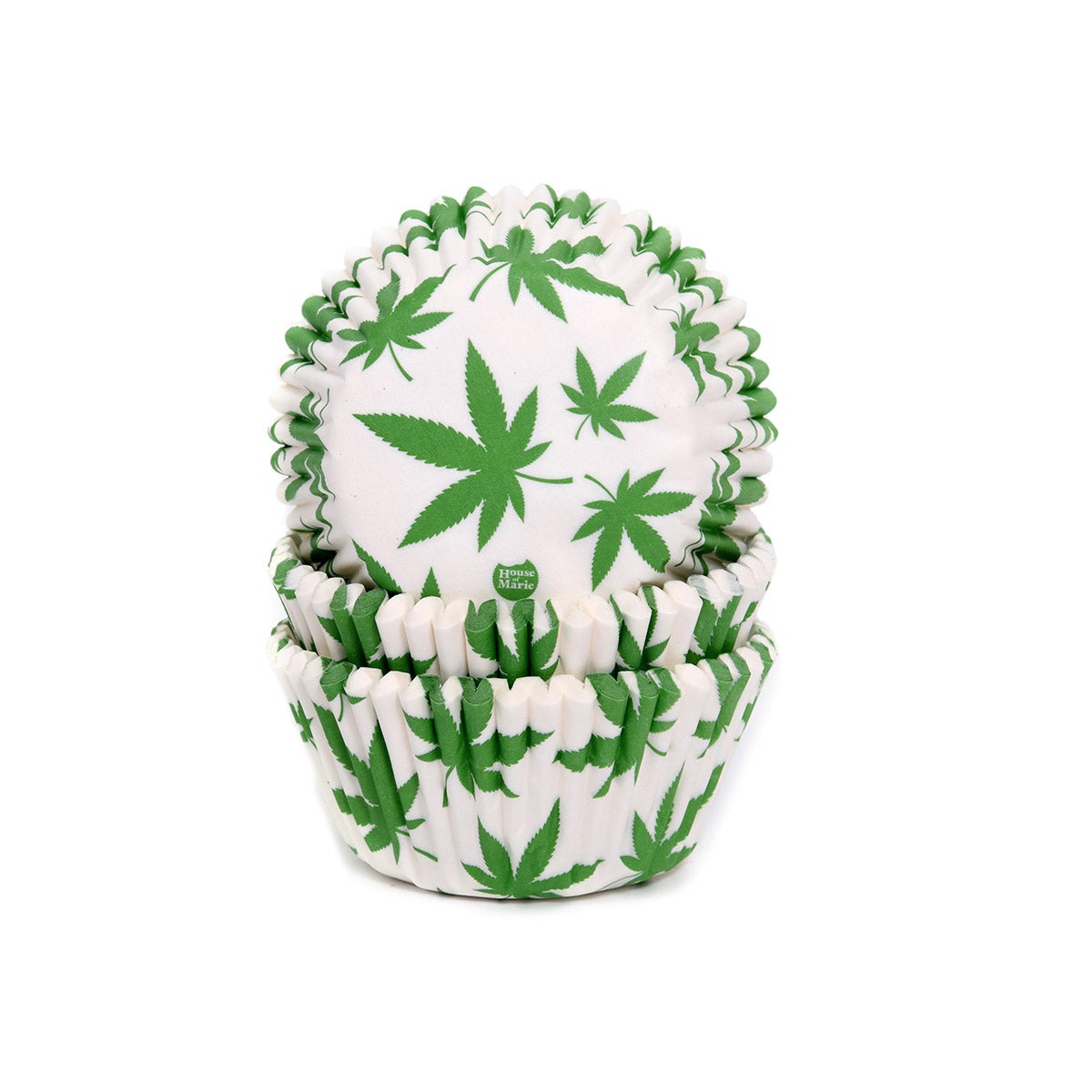House of Marie Caissettes à Cupcakes - Marijuana pcs/50