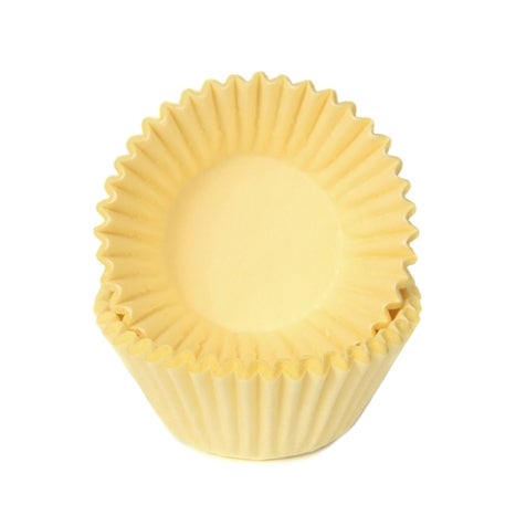 House of Marie Caissettes à Cupcakes Chocolat Pastel Yellow