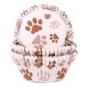 House of Marie Caissettes à Cupcakes - Paw Brown pcs/48