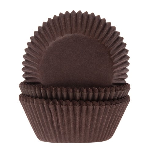 House of Marie Baking cups Brown - pk/48
