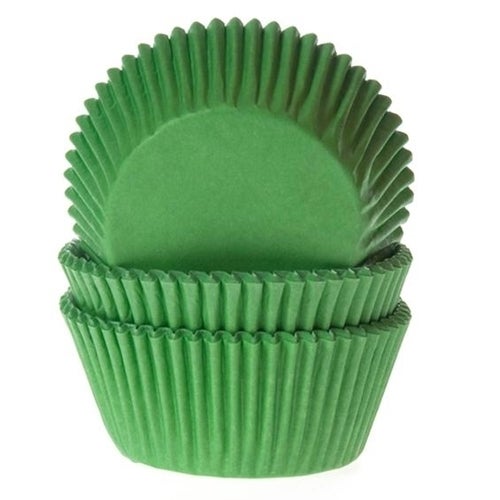 House of Marie Baking cups Grass green - pk/50