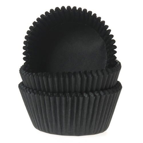 House of Marie Mini Baking cups Black - pk/60