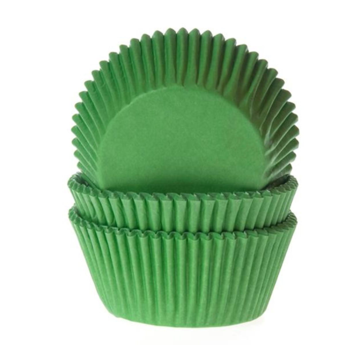 House of Marie Mini Baking Cups Vert Herbe pk/60
