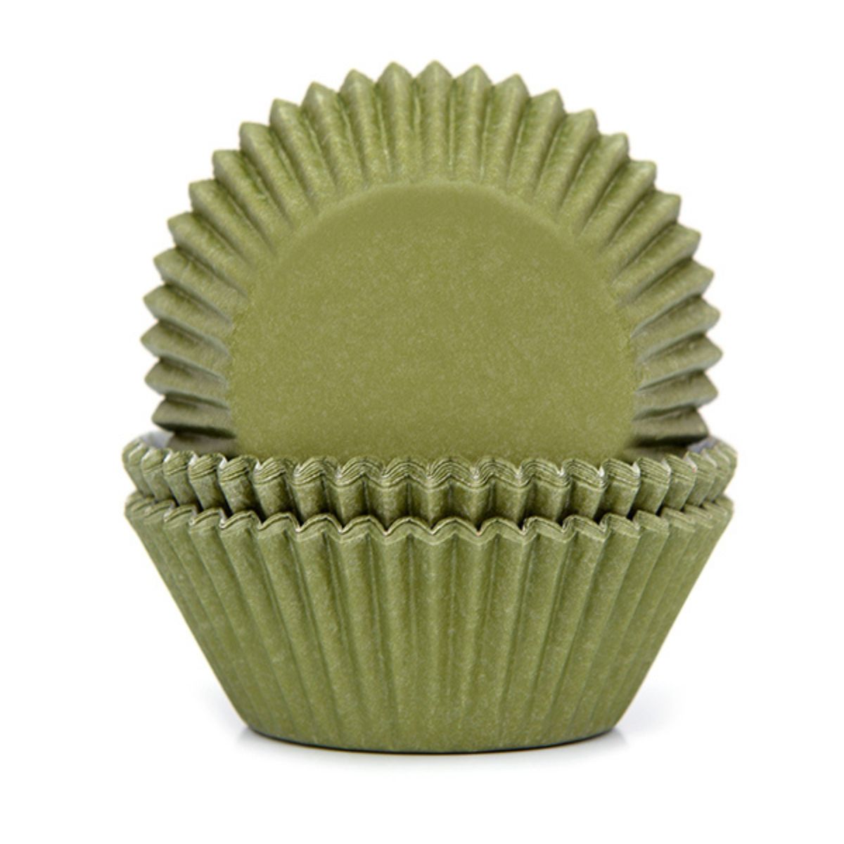 House of Marie Baking Cups Vert Mousse pk/50