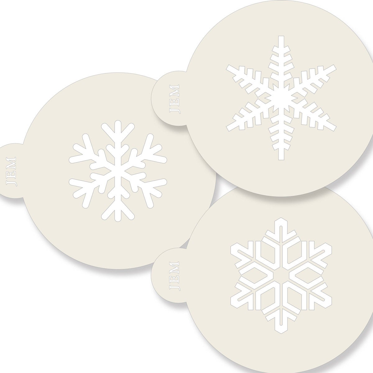 JEM Stencil Snowflakes pcs/3