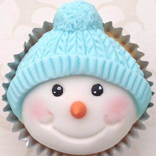 Karen Davies Moule à cupcake - Tête de bonhomme de neige