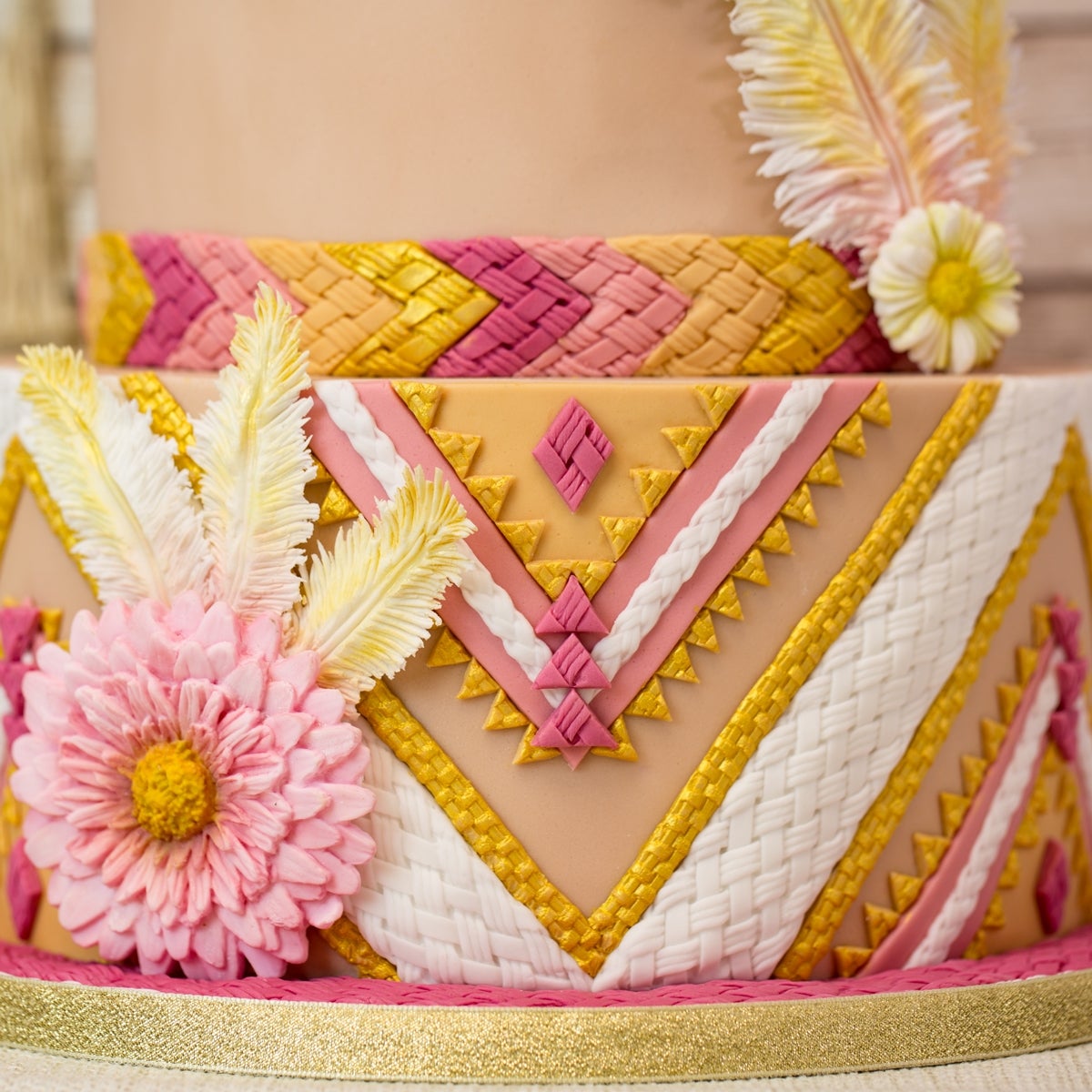 Karen Davies Silicone Mould - Plaited Borders