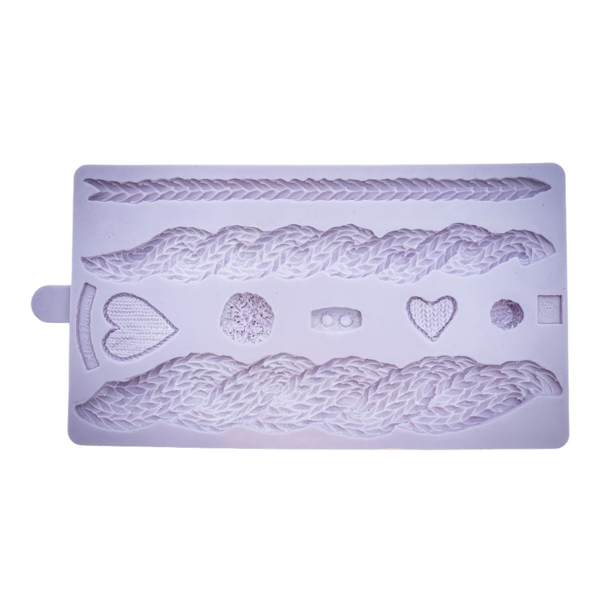 Karen Davies Silicone Mould - Cable Knit by Alice