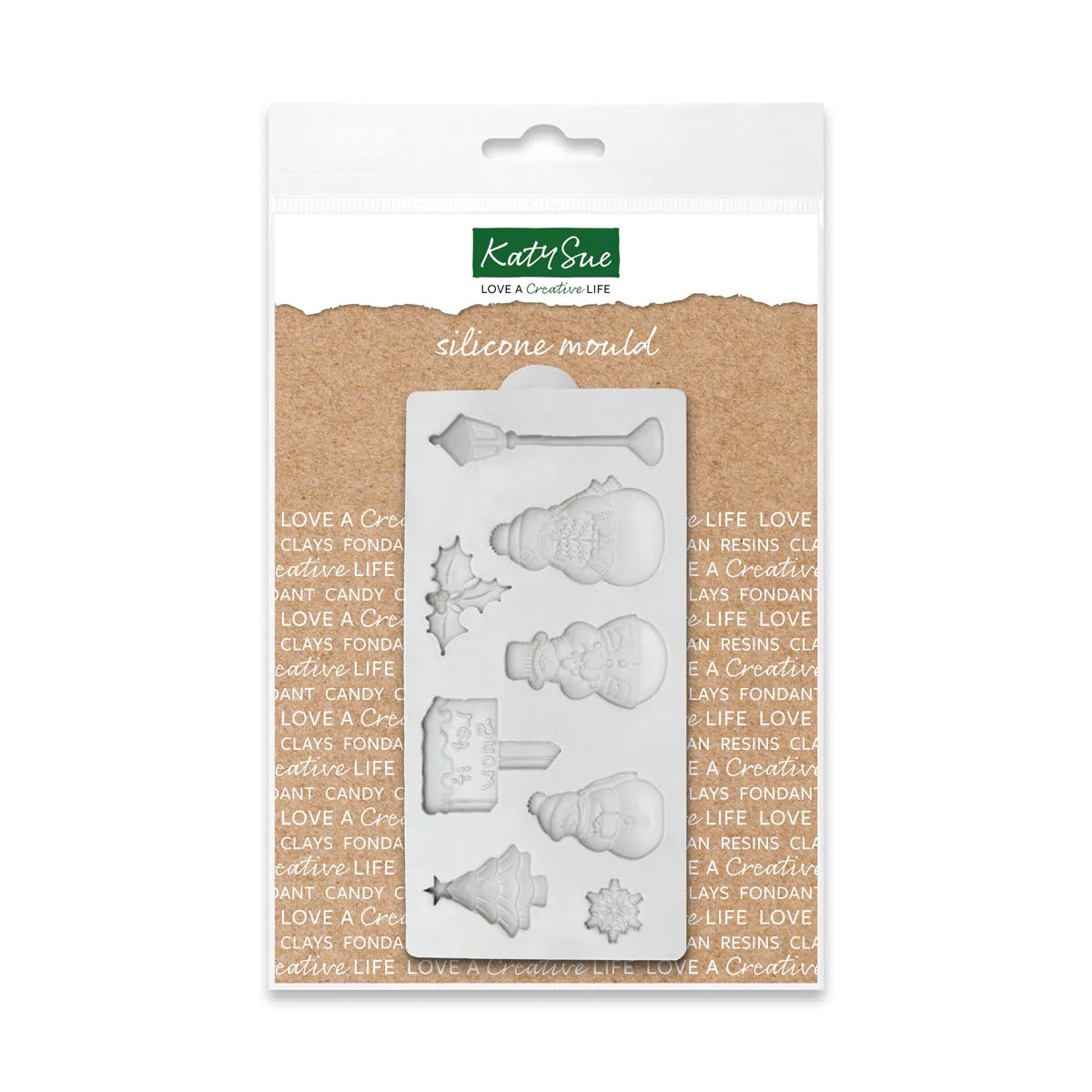 Katy Sue Siliconen Mal Miniatuur Let it Snow