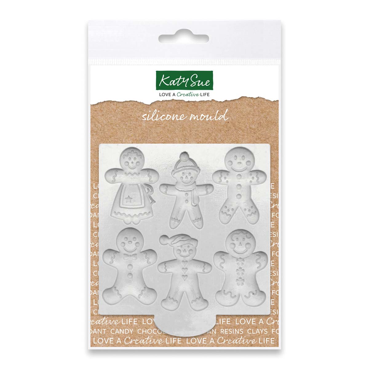 Katy Sue Moule en Silicone Gingerbread People
