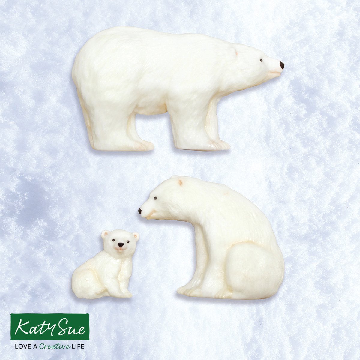 Katy Sue Moule - Famille d'Ours Polaires