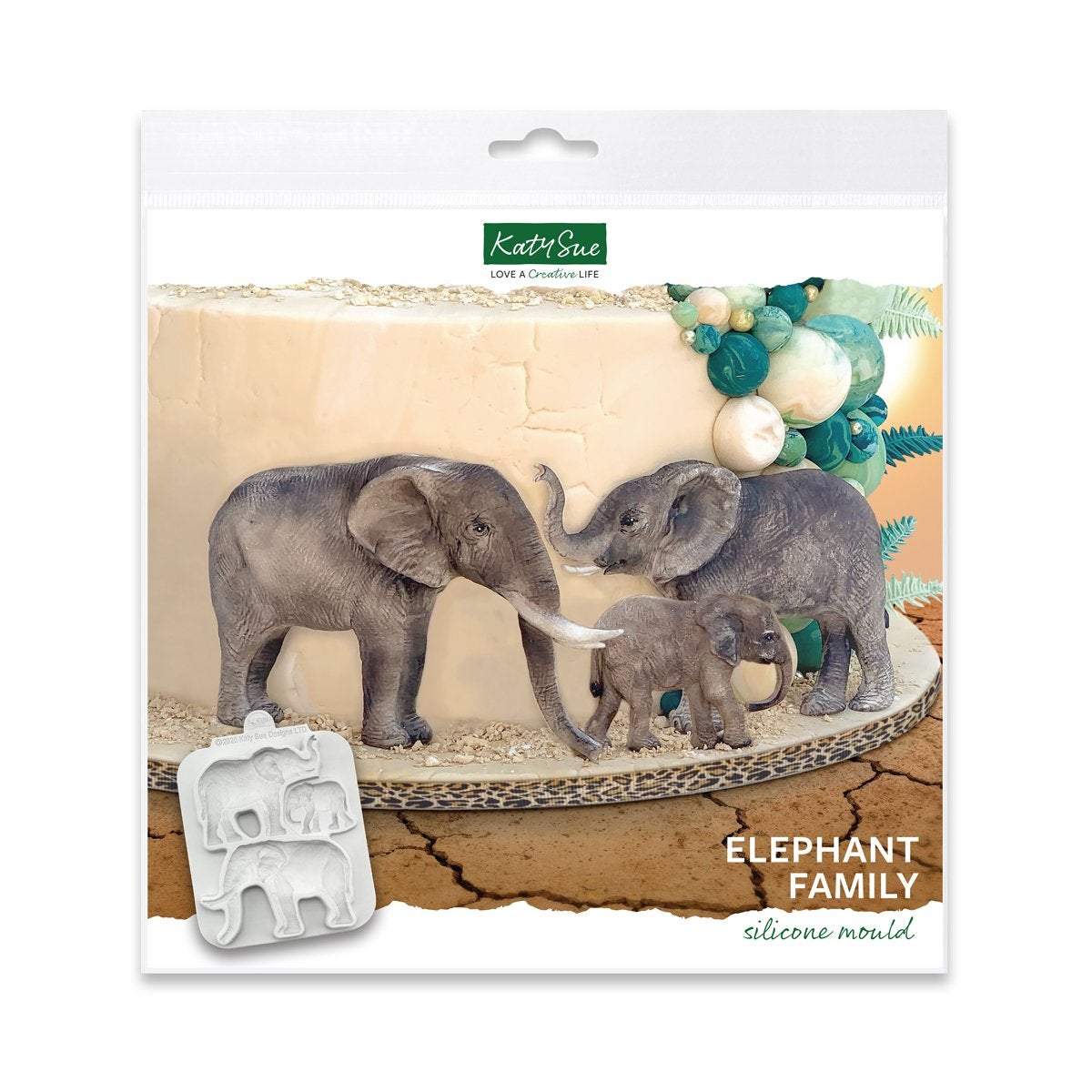 Katy Sue Mould Famille d'éléphants