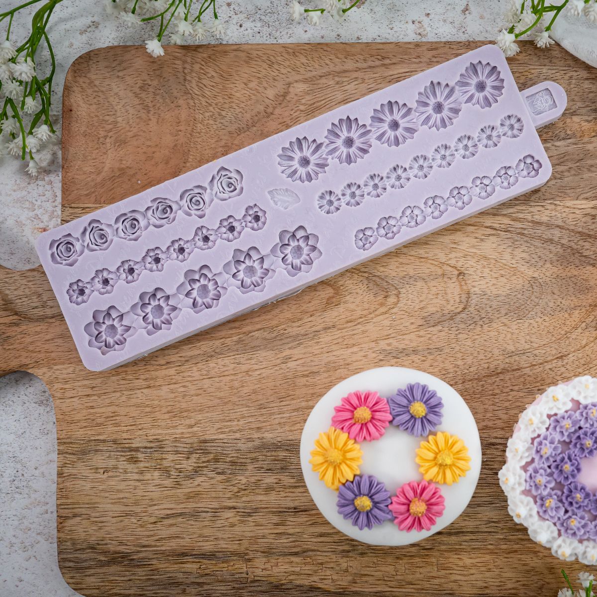 Karen Davies Moule en Silicone - Bordures de Fleurs Miniatures