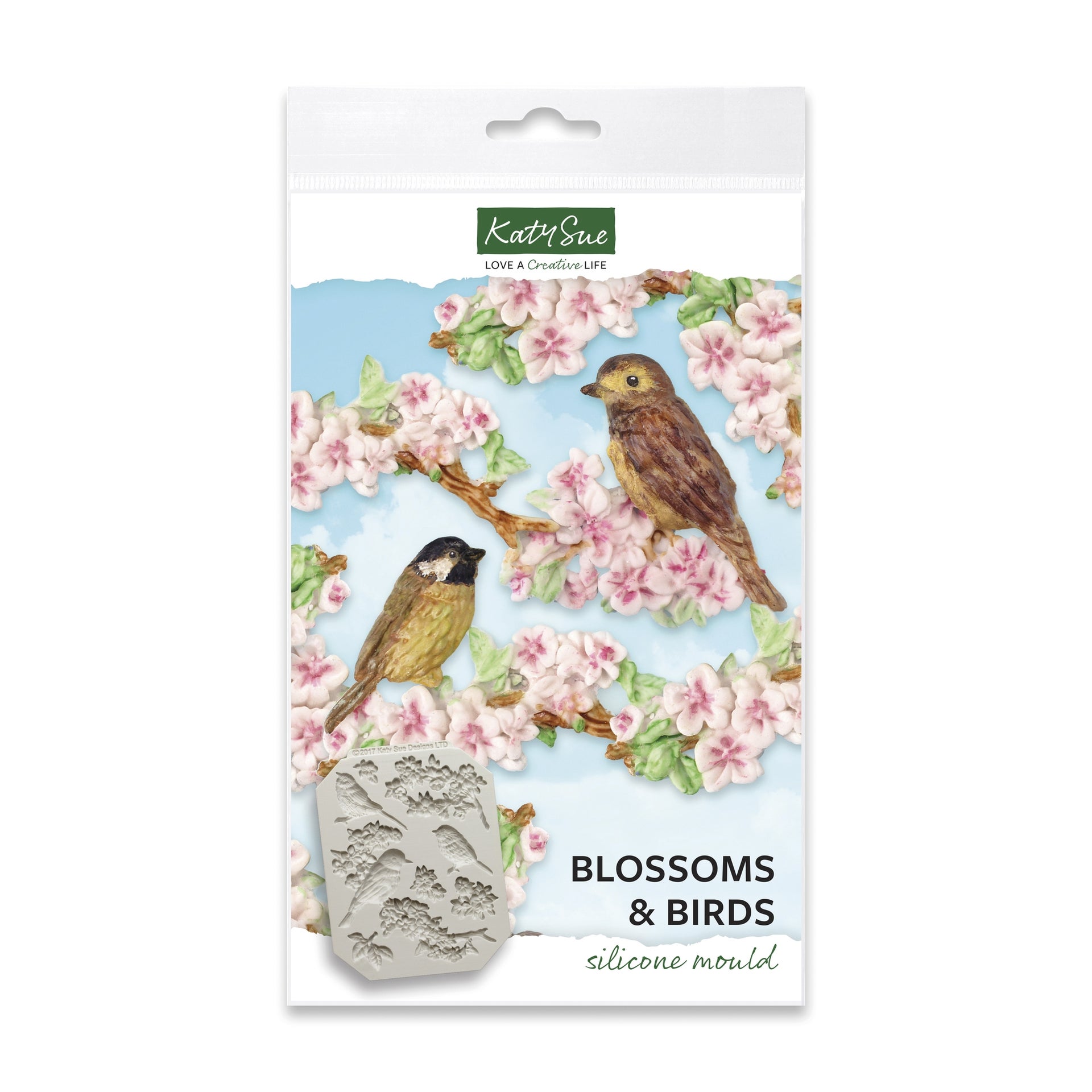 Katy Sue Moule en Silicone - Fleurs & Oiseaux