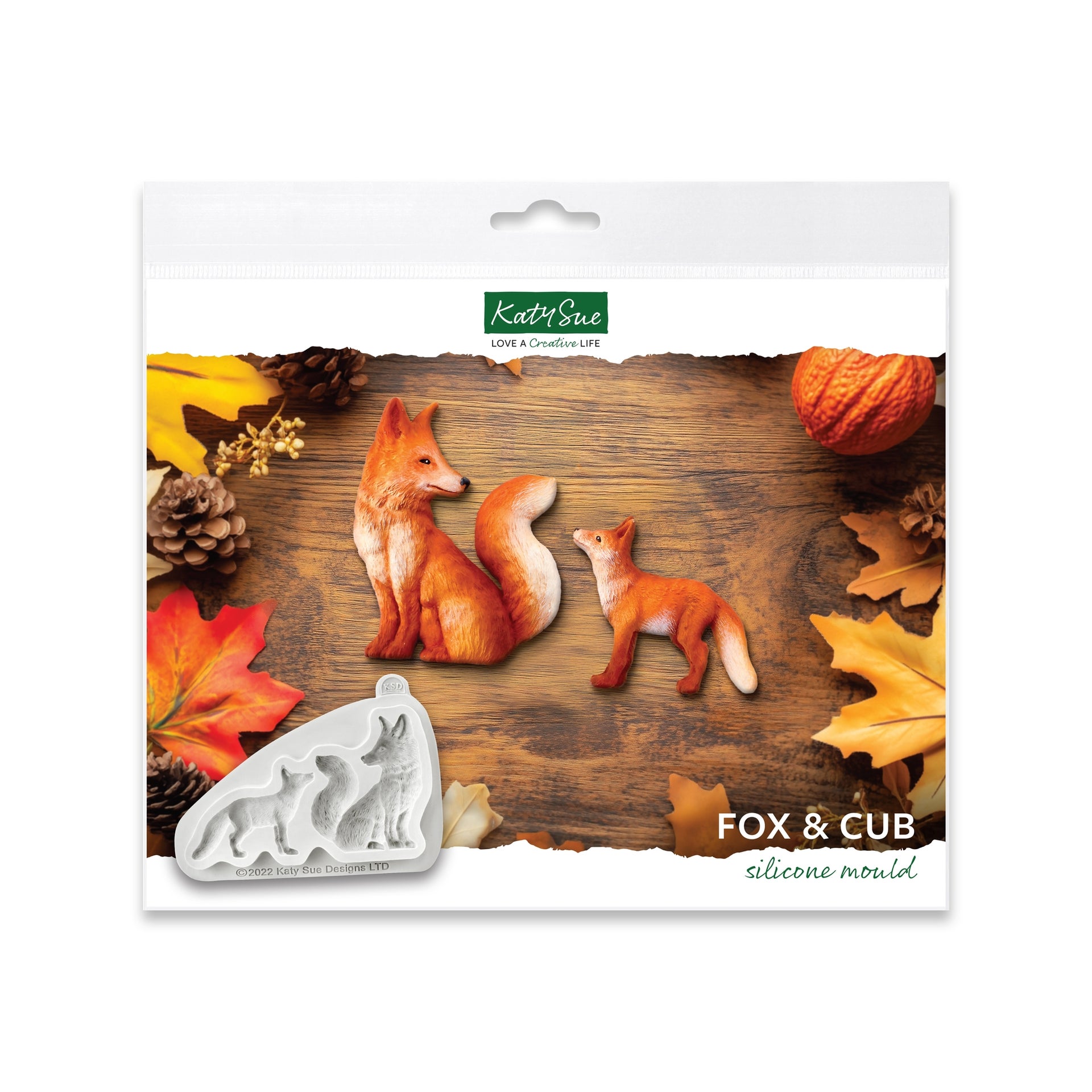 Katy Sue Silicone Mould - Renard et Louveteau