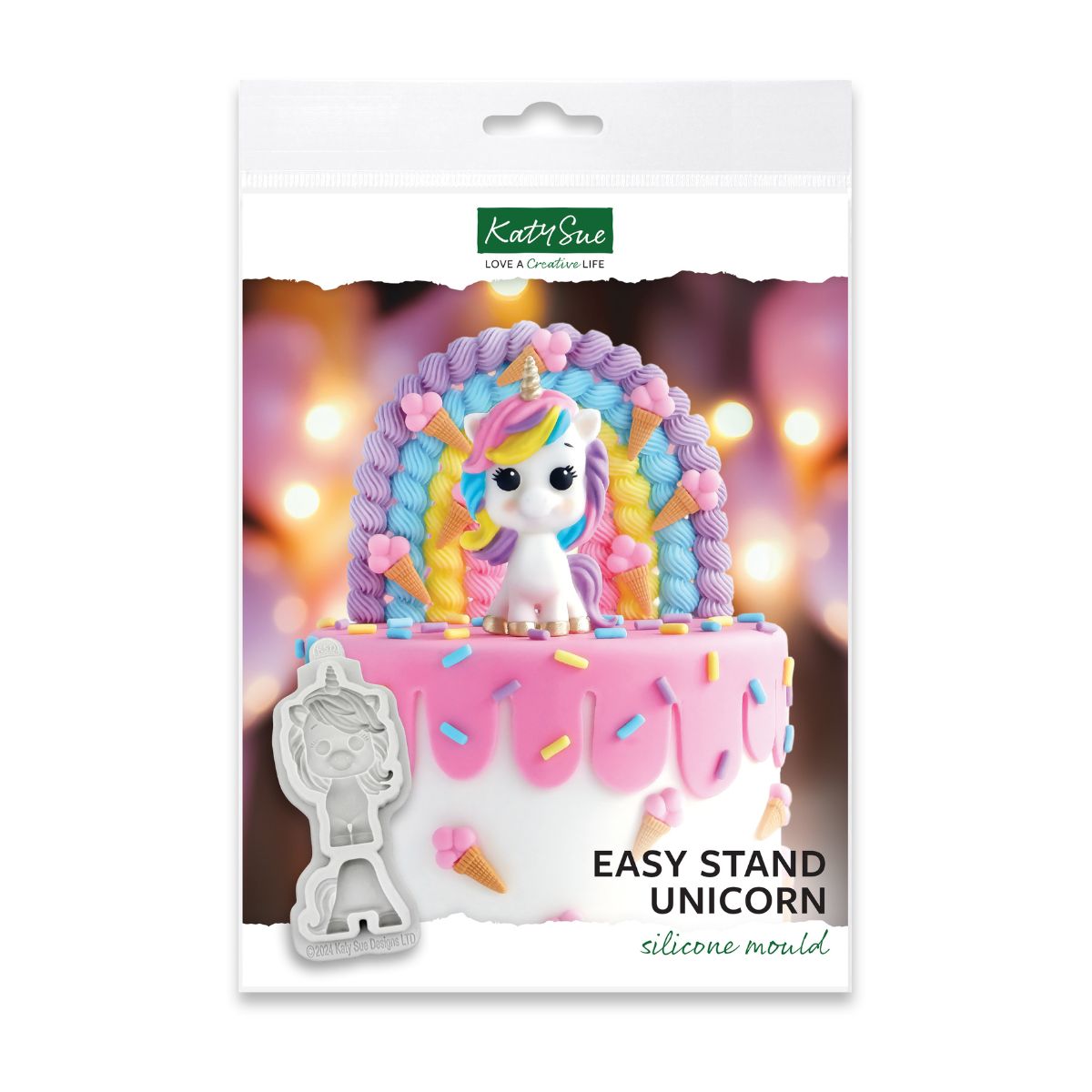 Katy Sue Silikonform - Easy Stand Einhorn