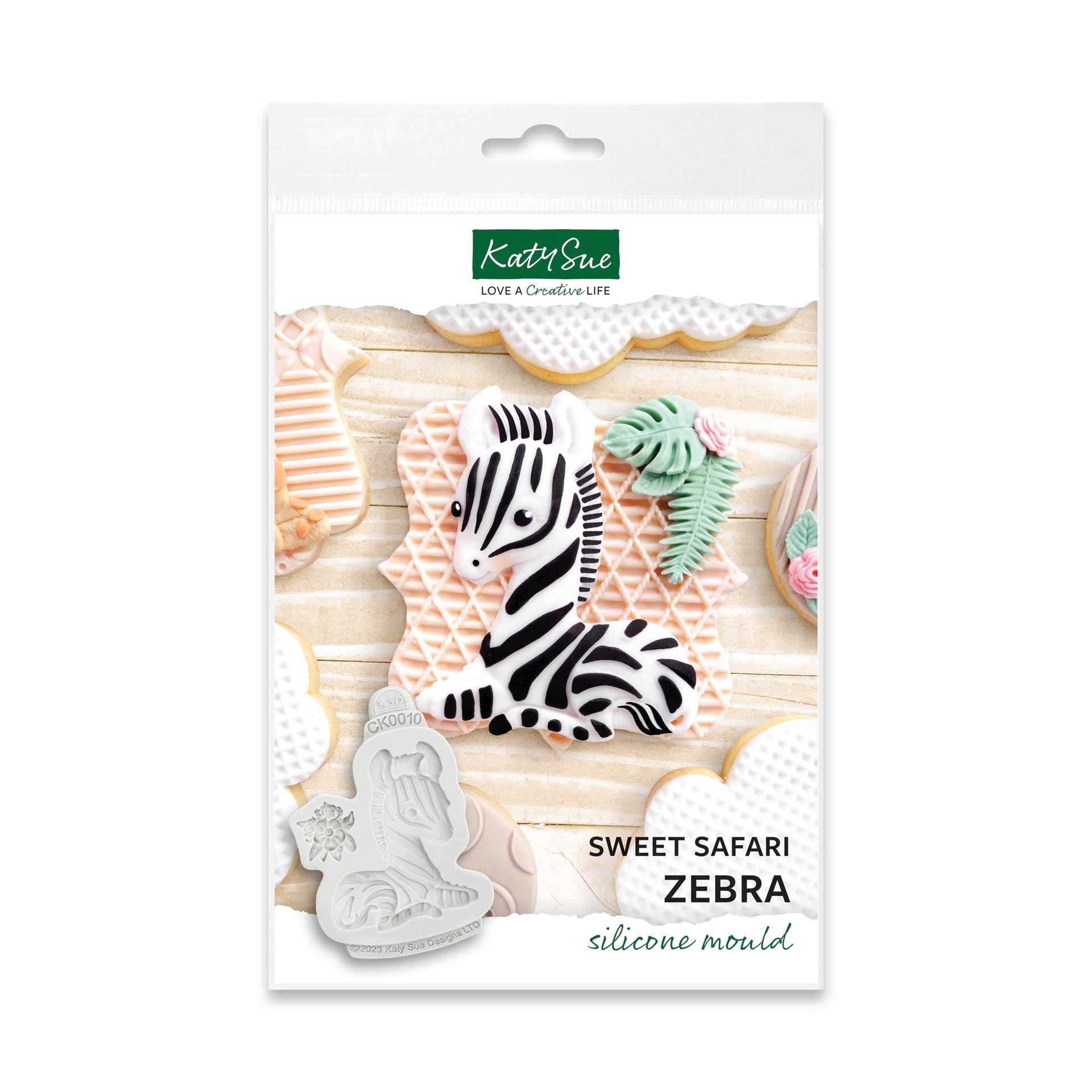 Katy Sue Silicone Mould - Sweet Safari Zèbre