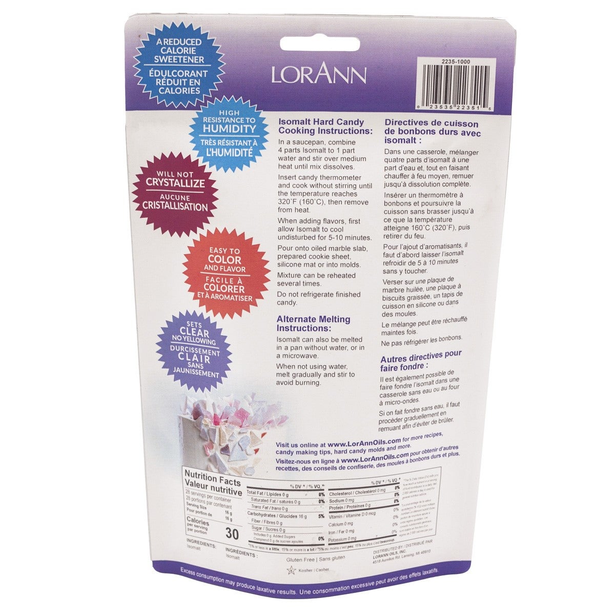 LorAnn Isomalt Granular - 454 g