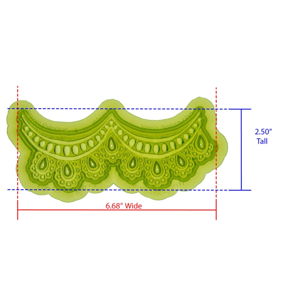 Marvelous Molds Moule en Silicone - Mandy Lace Mold
