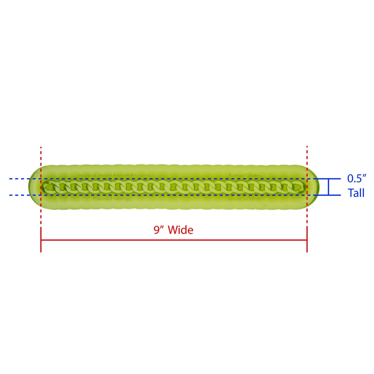 Marvelous Molds Moule en Silicone - PinchPro Chain Large