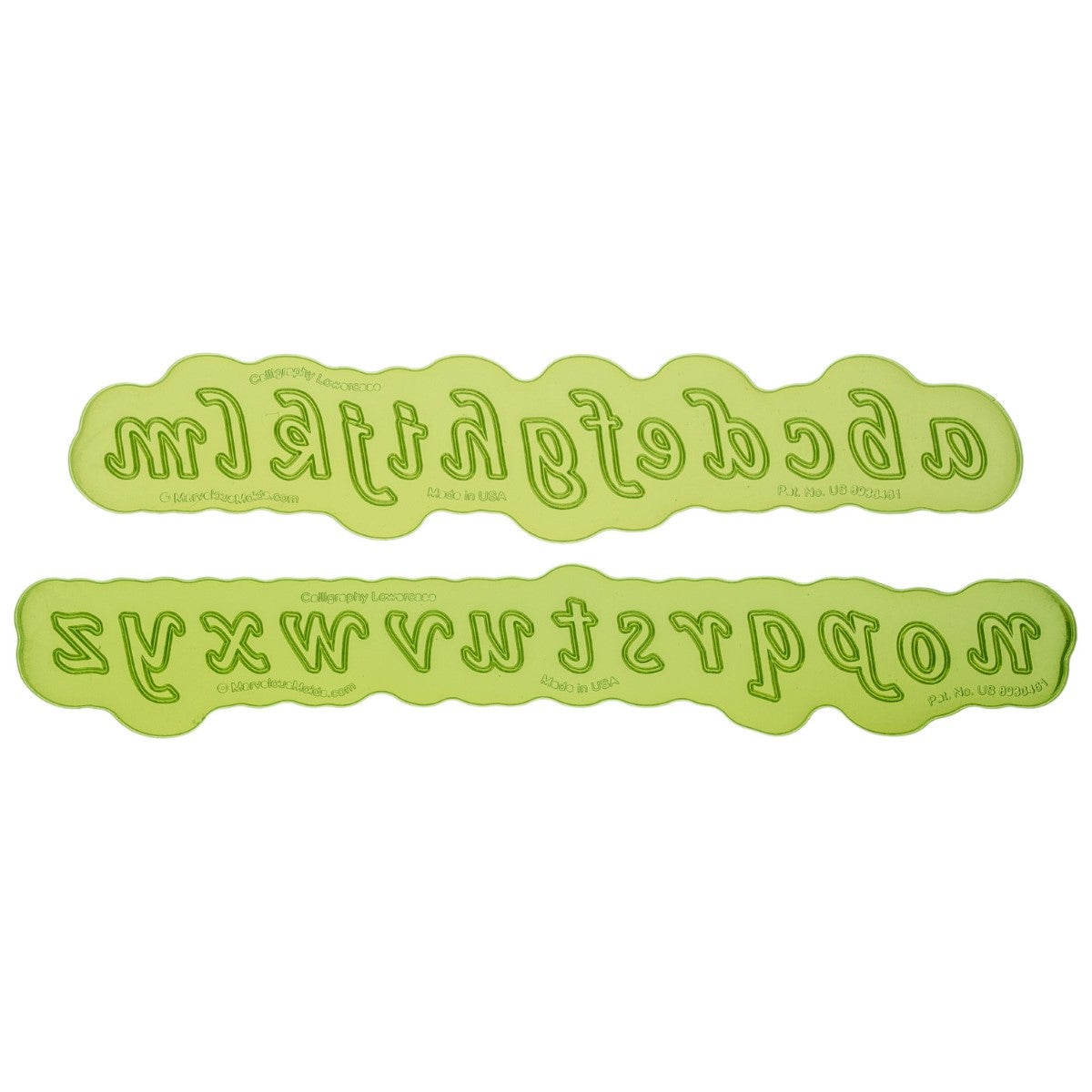Marvelous Molds Moule en Silicone - Calligraphy Lowercase Flexabet™