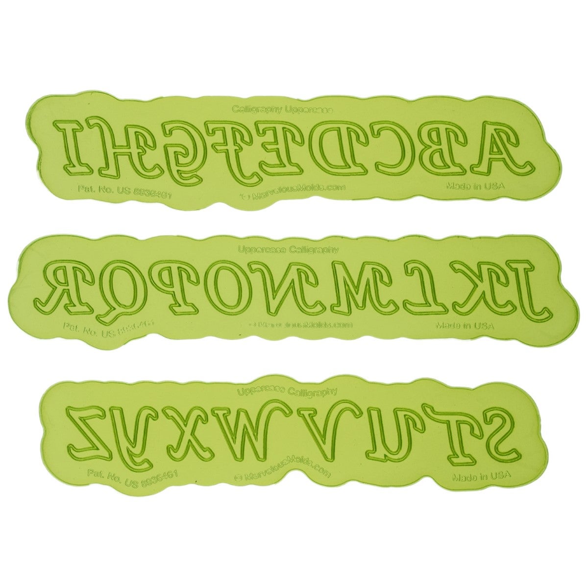 Marvelous Molds Moule en Silicone - Calligraphy Uppercase Flexabet™