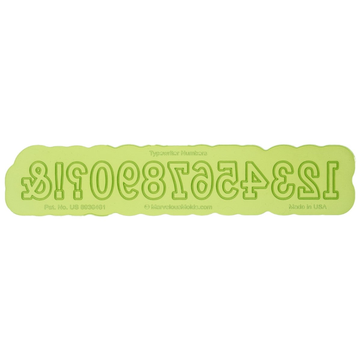 Marvelous Molds Moule en Silicone - Typewriter Numbers Flexabet™